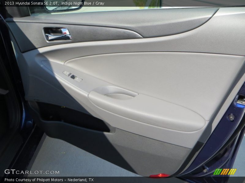 Indigo Night Blue / Gray 2013 Hyundai Sonata SE 2.0T