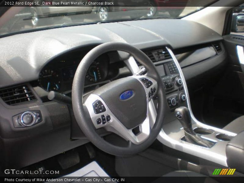 Dark Blue Pearl Metallic / Charcoal Black 2012 Ford Edge SE