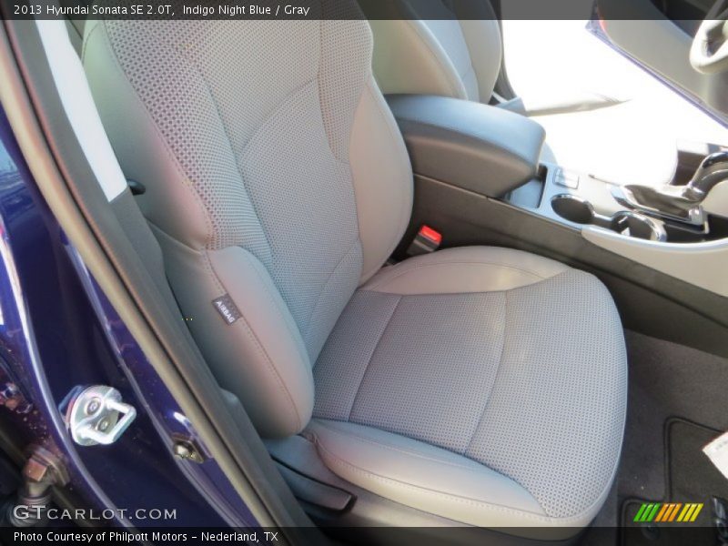 Indigo Night Blue / Gray 2013 Hyundai Sonata SE 2.0T