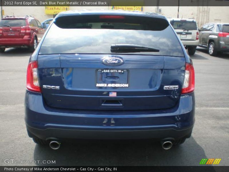 Dark Blue Pearl Metallic / Charcoal Black 2012 Ford Edge SE