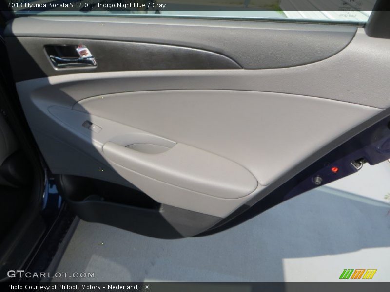 Indigo Night Blue / Gray 2013 Hyundai Sonata SE 2.0T