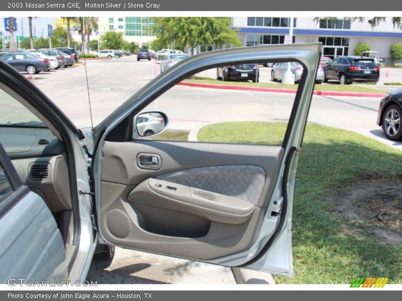 Molten Silver / Stone Gray 2003 Nissan Sentra GXE