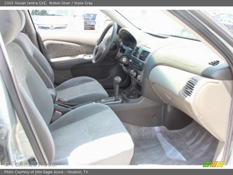 Molten Silver / Stone Gray 2003 Nissan Sentra GXE