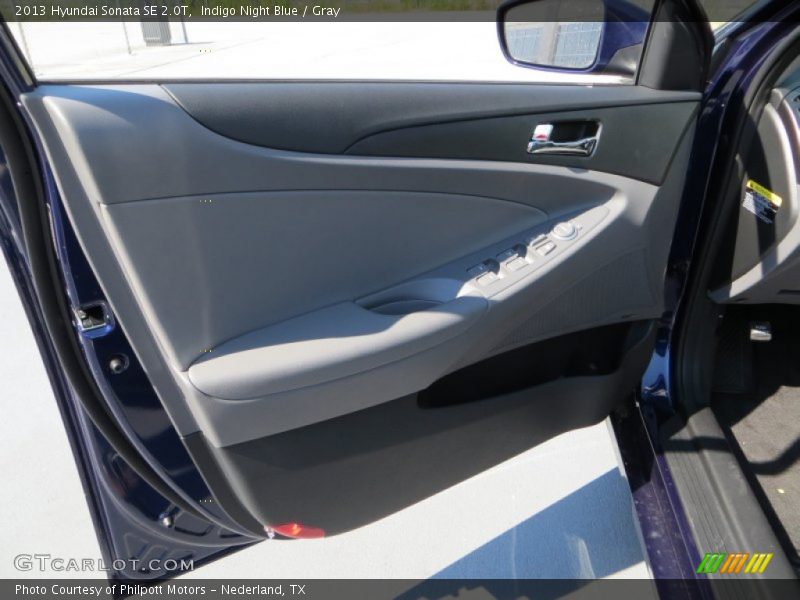 Indigo Night Blue / Gray 2013 Hyundai Sonata SE 2.0T