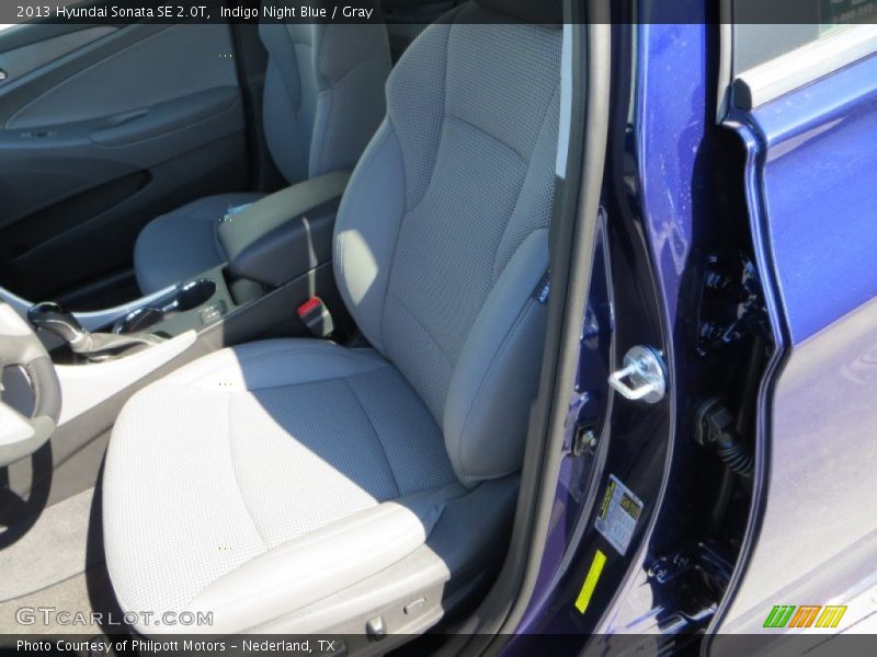 Indigo Night Blue / Gray 2013 Hyundai Sonata SE 2.0T