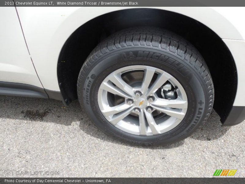 White Diamond Tricoat / Brownstone/Jet Black 2013 Chevrolet Equinox LT