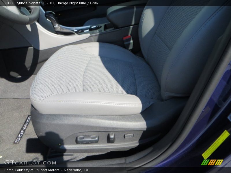 Indigo Night Blue / Gray 2013 Hyundai Sonata SE 2.0T