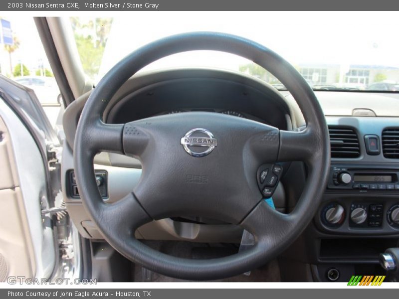 Molten Silver / Stone Gray 2003 Nissan Sentra GXE