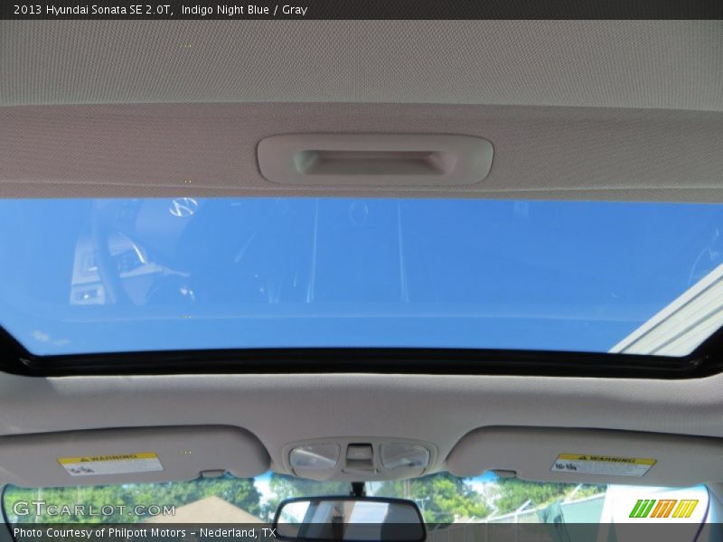 Indigo Night Blue / Gray 2013 Hyundai Sonata SE 2.0T