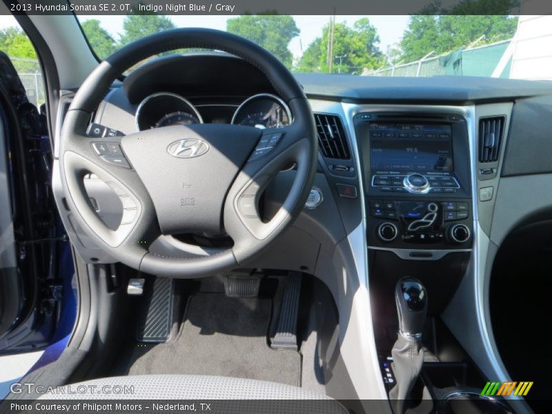 Indigo Night Blue / Gray 2013 Hyundai Sonata SE 2.0T