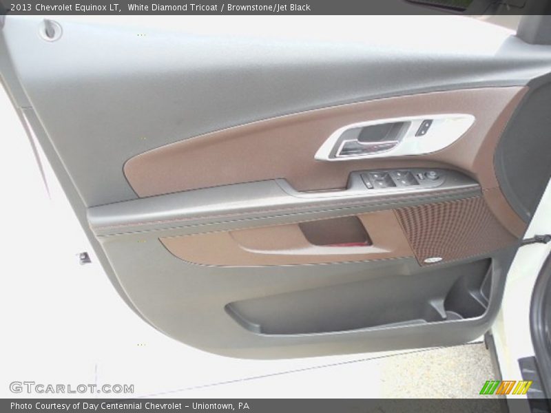 White Diamond Tricoat / Brownstone/Jet Black 2013 Chevrolet Equinox LT