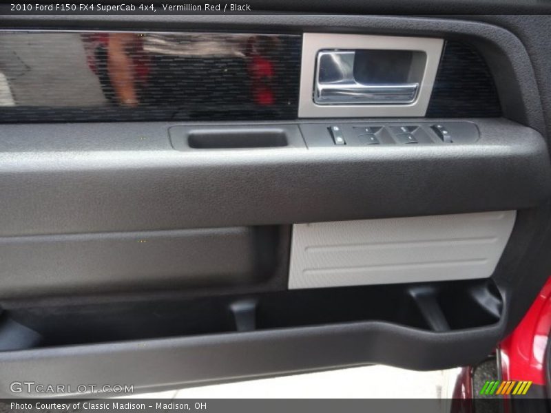 Vermillion Red / Black 2010 Ford F150 FX4 SuperCab 4x4