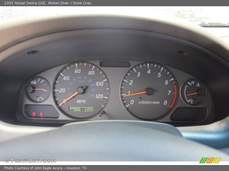 Molten Silver / Stone Gray 2003 Nissan Sentra GXE