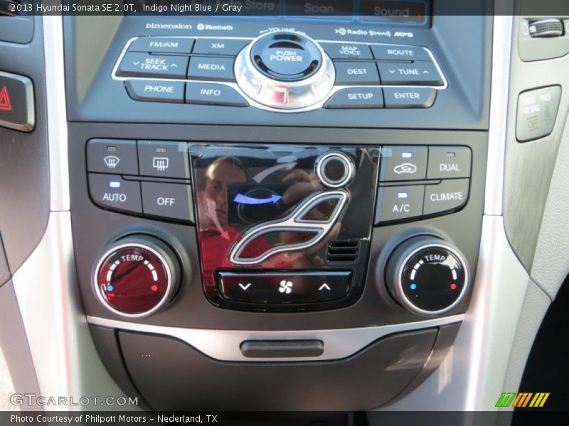 Indigo Night Blue / Gray 2013 Hyundai Sonata SE 2.0T