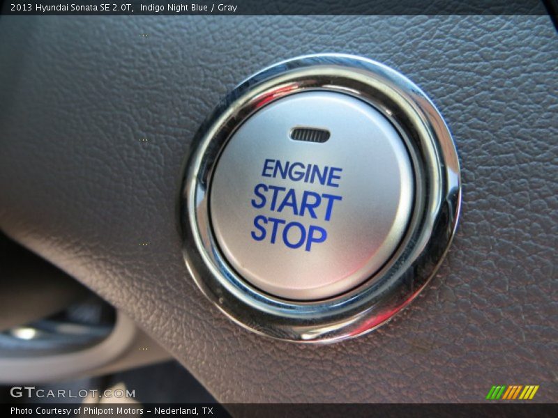 Indigo Night Blue / Gray 2013 Hyundai Sonata SE 2.0T