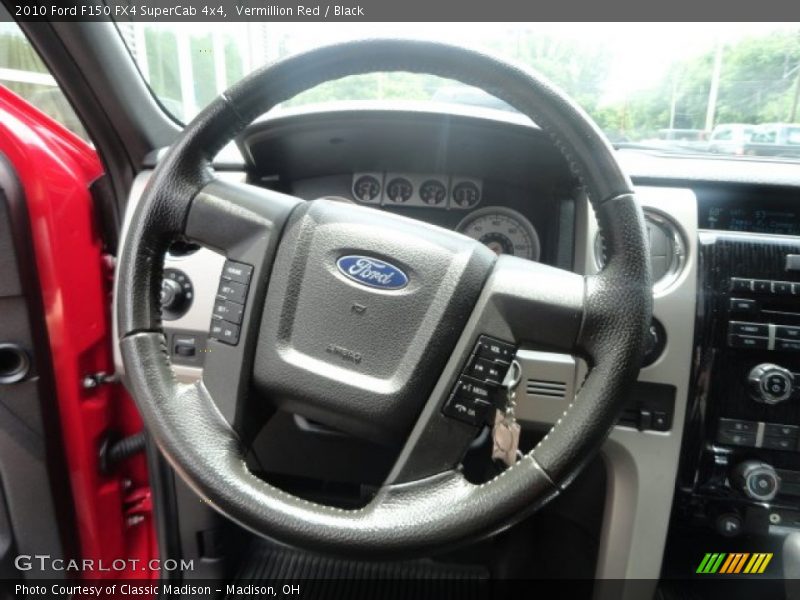 Vermillion Red / Black 2010 Ford F150 FX4 SuperCab 4x4