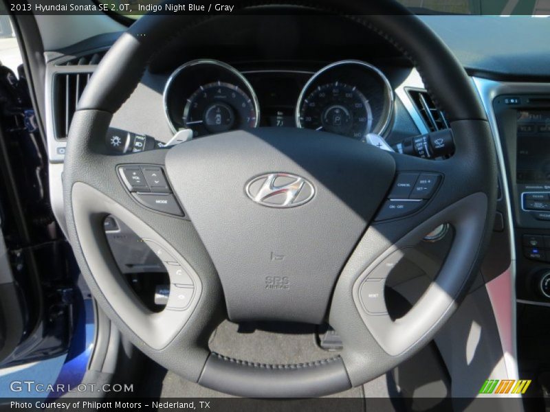 Indigo Night Blue / Gray 2013 Hyundai Sonata SE 2.0T