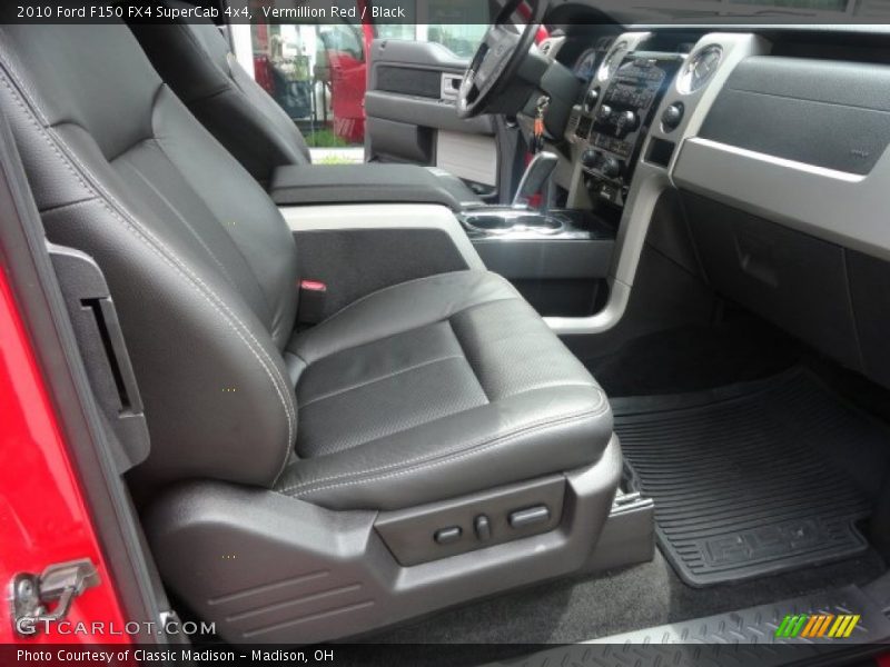 Vermillion Red / Black 2010 Ford F150 FX4 SuperCab 4x4