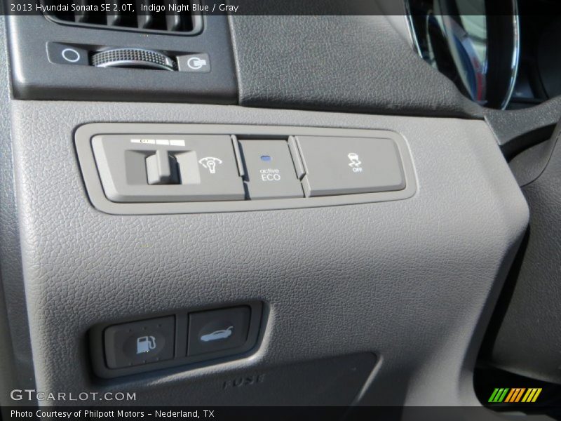 Indigo Night Blue / Gray 2013 Hyundai Sonata SE 2.0T