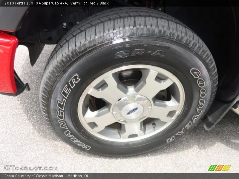 Vermillion Red / Black 2010 Ford F150 FX4 SuperCab 4x4