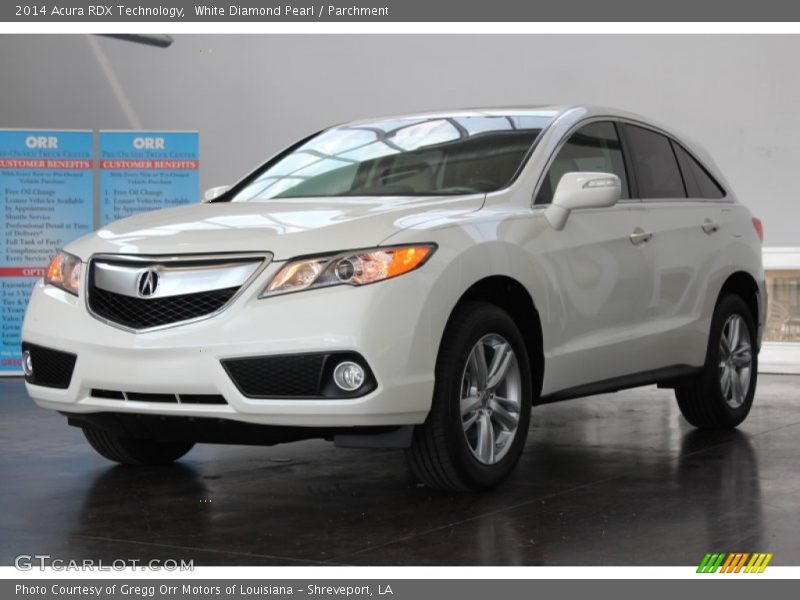 White Diamond Pearl / Parchment 2014 Acura RDX Technology