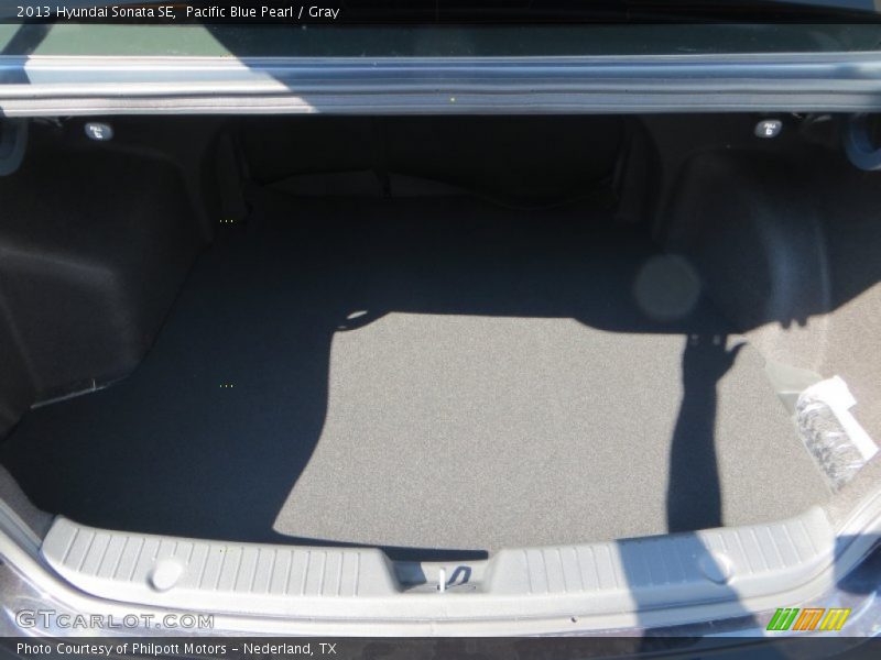 Pacific Blue Pearl / Gray 2013 Hyundai Sonata SE