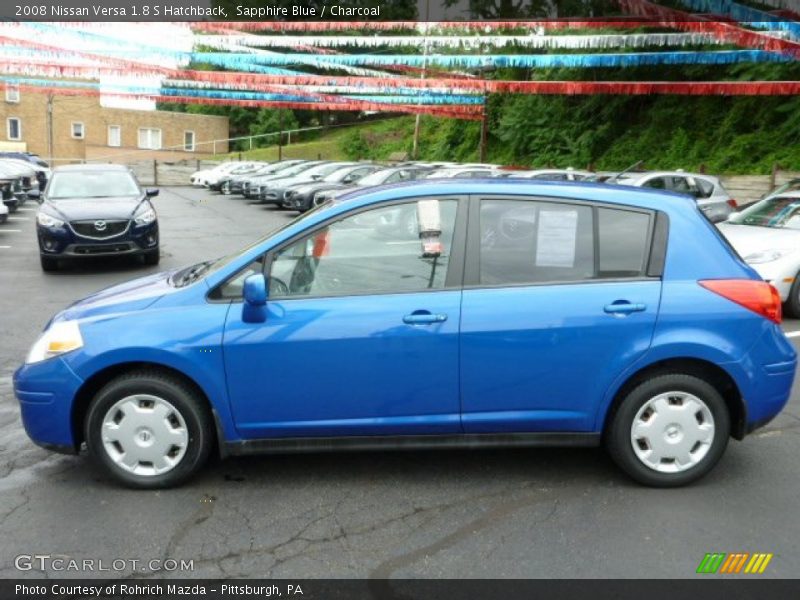 Sapphire Blue / Charcoal 2008 Nissan Versa 1.8 S Hatchback