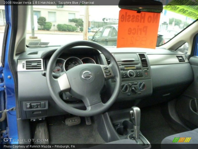 Sapphire Blue / Charcoal 2008 Nissan Versa 1.8 S Hatchback