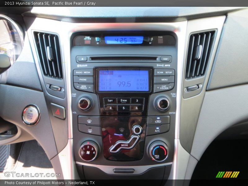 Pacific Blue Pearl / Gray 2013 Hyundai Sonata SE