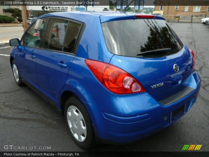 Sapphire Blue / Charcoal 2008 Nissan Versa 1.8 S Hatchback