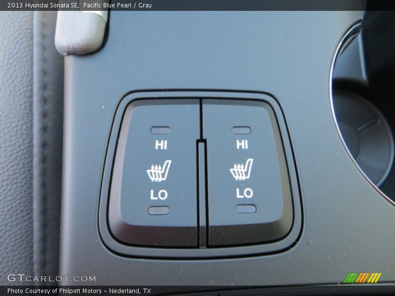 Pacific Blue Pearl / Gray 2013 Hyundai Sonata SE