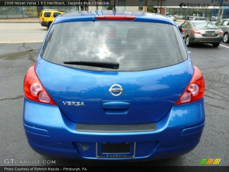 Sapphire Blue / Charcoal 2008 Nissan Versa 1.8 S Hatchback
