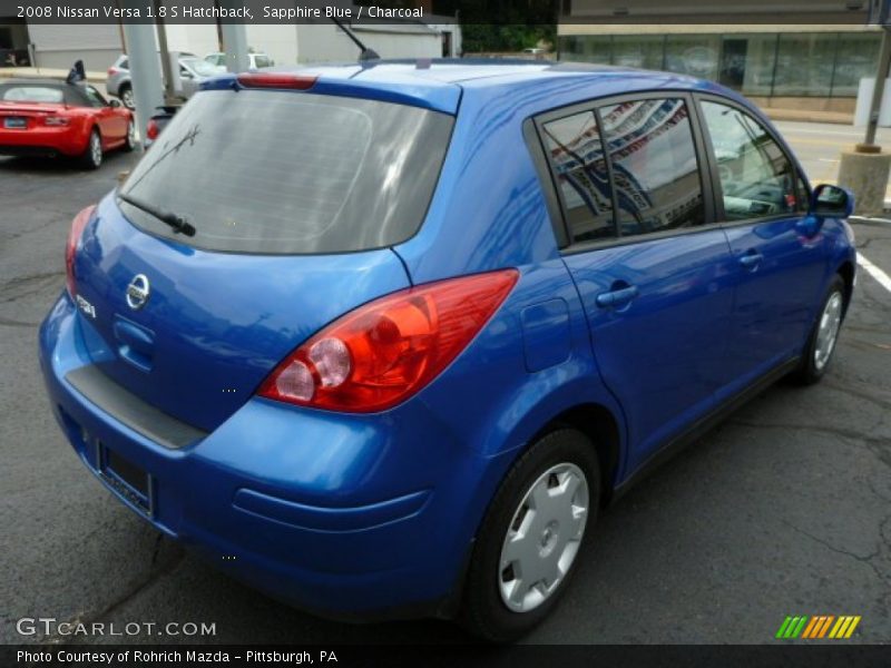 Sapphire Blue / Charcoal 2008 Nissan Versa 1.8 S Hatchback