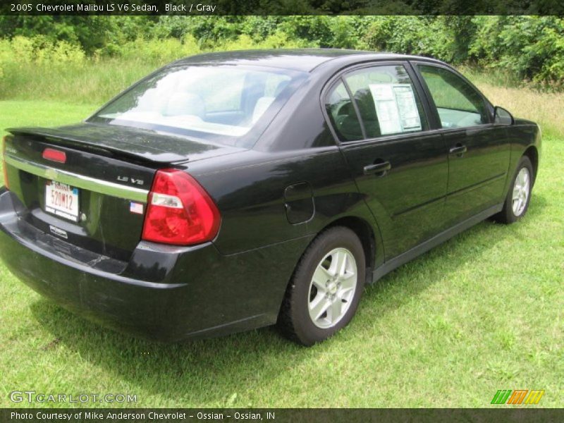 Black / Gray 2005 Chevrolet Malibu LS V6 Sedan