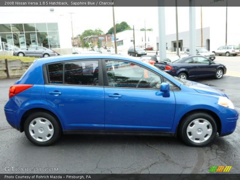 Sapphire Blue / Charcoal 2008 Nissan Versa 1.8 S Hatchback