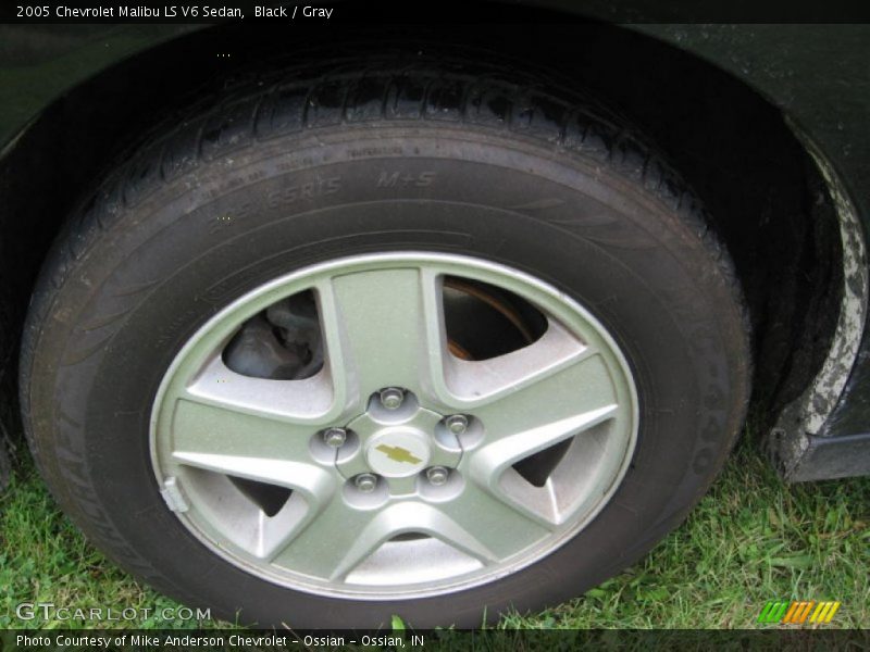 Black / Gray 2005 Chevrolet Malibu LS V6 Sedan