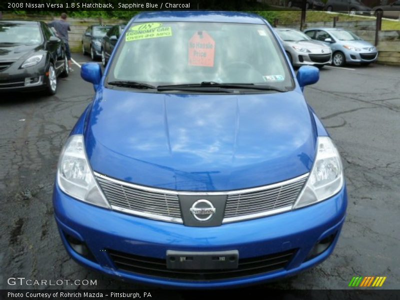 Sapphire Blue / Charcoal 2008 Nissan Versa 1.8 S Hatchback
