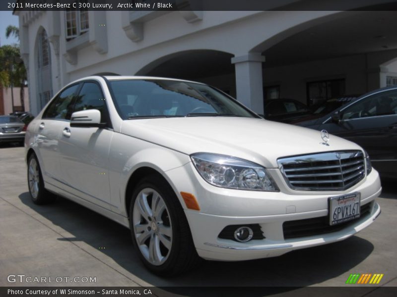 Arctic White / Black 2011 Mercedes-Benz C 300 Luxury