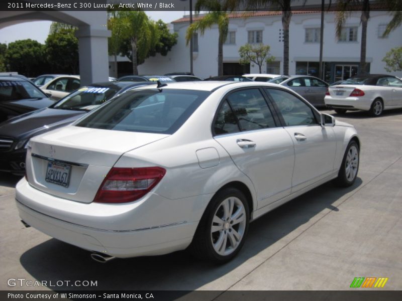 Arctic White / Black 2011 Mercedes-Benz C 300 Luxury