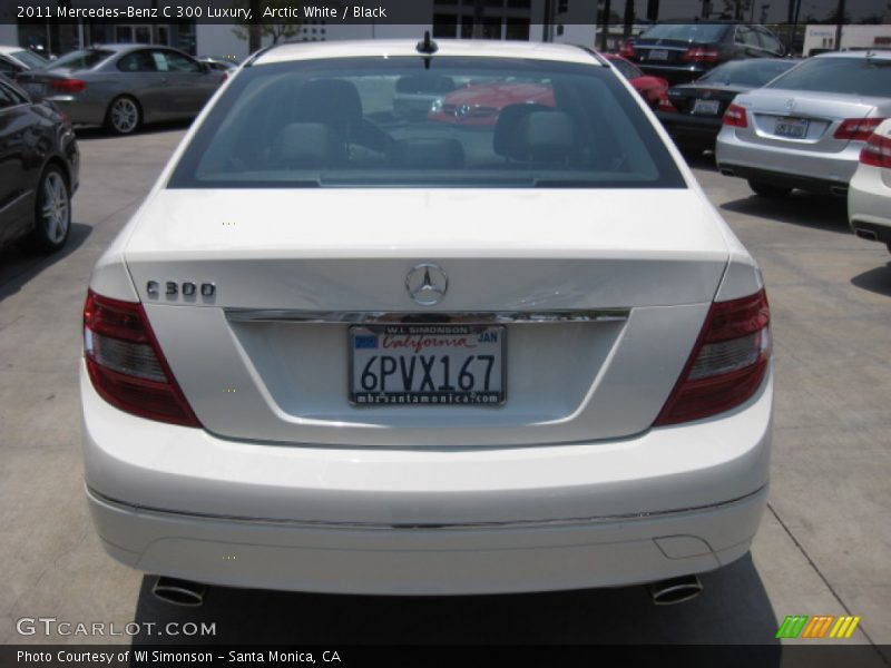 Arctic White / Black 2011 Mercedes-Benz C 300 Luxury