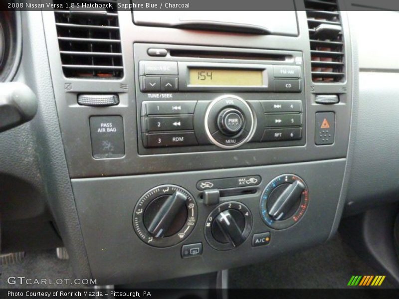 Sapphire Blue / Charcoal 2008 Nissan Versa 1.8 S Hatchback