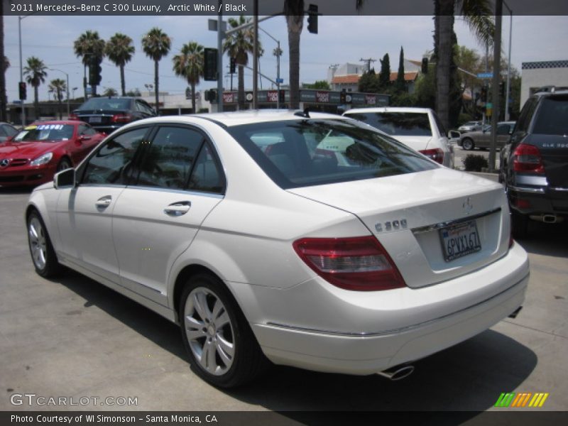 Arctic White / Black 2011 Mercedes-Benz C 300 Luxury