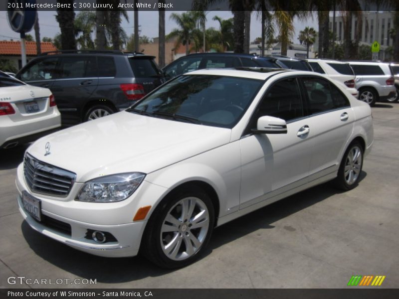 Arctic White / Black 2011 Mercedes-Benz C 300 Luxury