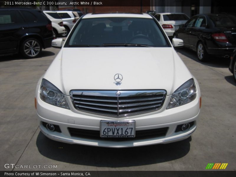Arctic White / Black 2011 Mercedes-Benz C 300 Luxury
