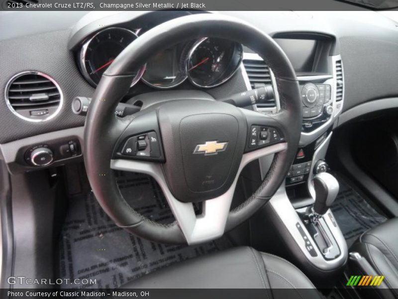 Champagne Silver Metallic / Jet Black 2013 Chevrolet Cruze LTZ/RS
