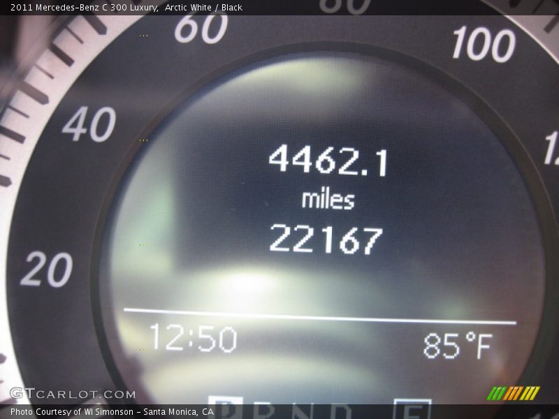Arctic White / Black 2011 Mercedes-Benz C 300 Luxury