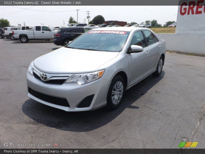 Classic Silver Metallic / Ash 2012 Toyota Camry LE