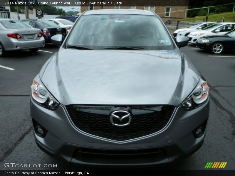 Liquid Silver Metallic / Black 2014 Mazda CX-5 Grand Touring AWD