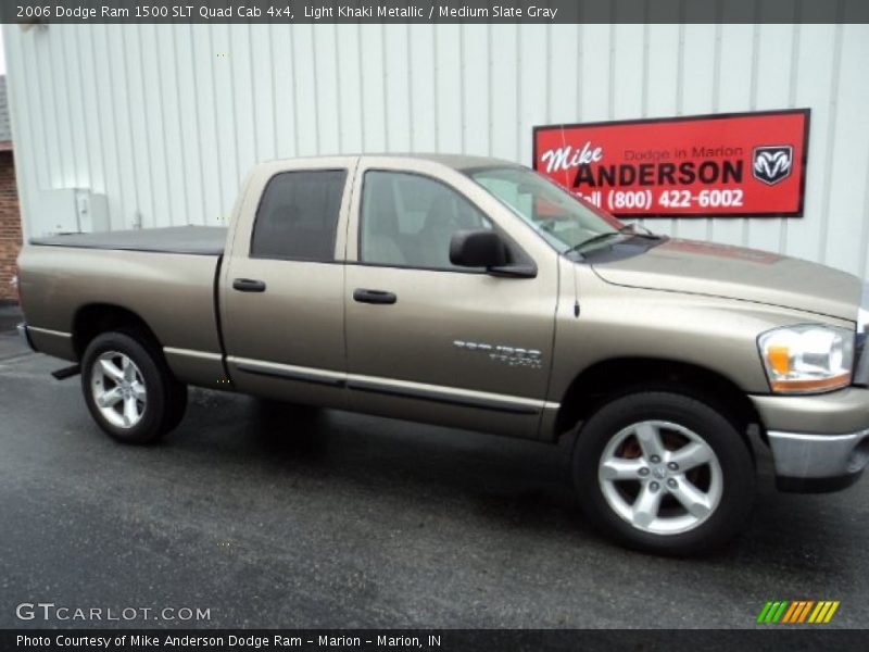 Light Khaki Metallic / Medium Slate Gray 2006 Dodge Ram 1500 SLT Quad Cab 4x4