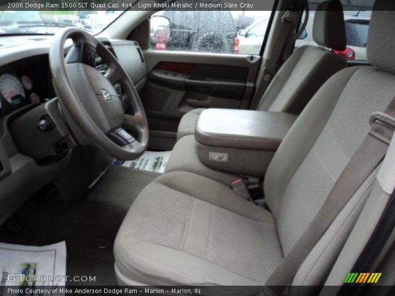 Light Khaki Metallic / Medium Slate Gray 2006 Dodge Ram 1500 SLT Quad Cab 4x4